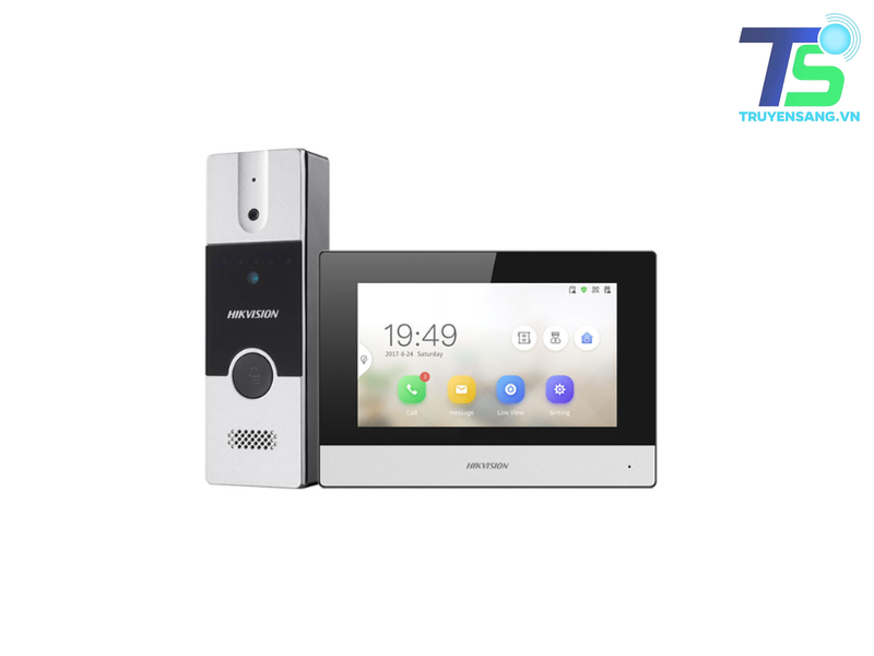 Bộ chuông cửa màn hình IP HIKVISION SH-KIS6213-WTDE 1 Bộ chuông cửa màn hình IP HIKVISION SH-KIS6213-WTDE