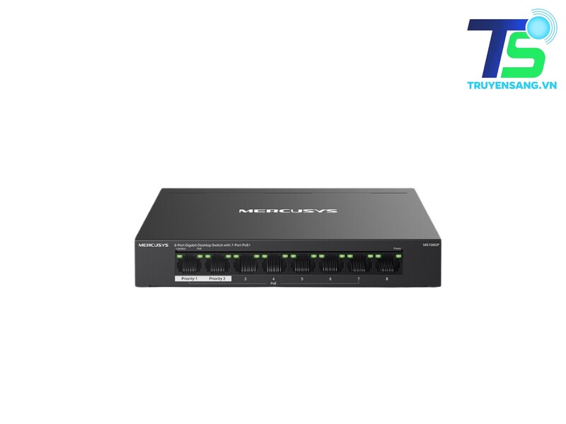 Bộ Switch Chia Mạng Mercusys MS108GP 1 Bộ Switch Chia Mạng Mercusys MS108GP