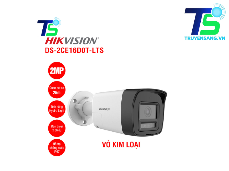 Camera HDTVI 2MP HIKVISION DS-2CE16D0T-LTS 3 Camera HDTVI 2MP HIKVISION DS-2CE16D0T-LTS