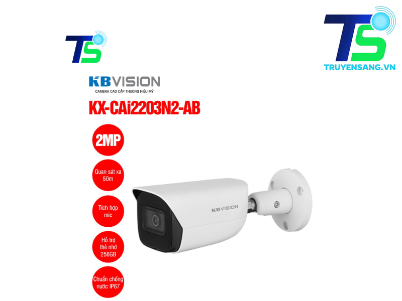 Camera IP 2MP KBVISION KX-CAi2203N2-AB
