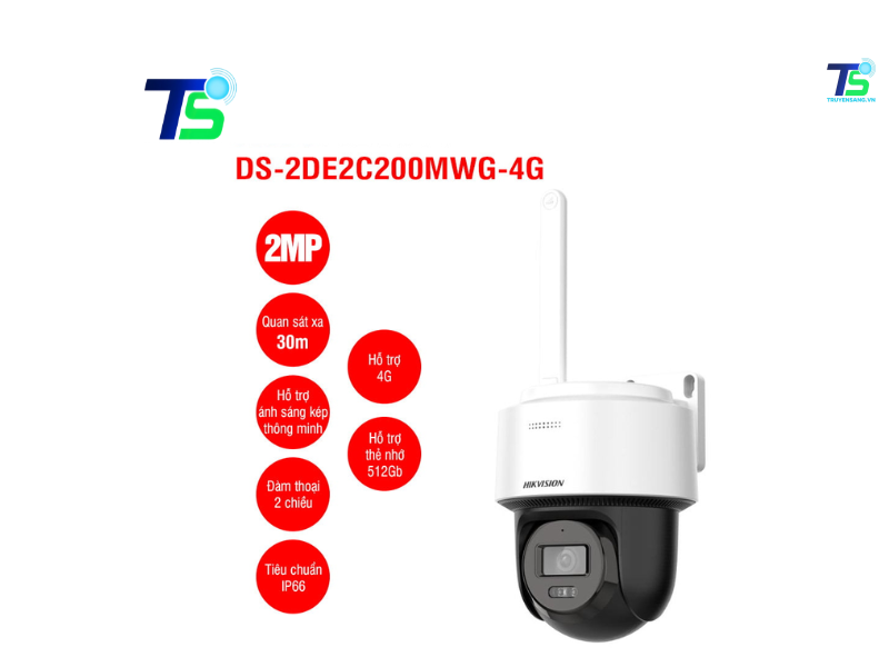 Camera IP Mini PT 2MP, 4G HIKVISION DS-2DE2C200MWG-4G 3 Camera IP Mini PT 2MP, 4G HIKVISION DS-2DE2C200MWG-4G