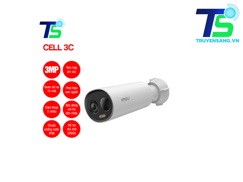 Camera Wifi dùng pin IMOU CELL 3C 3MP
