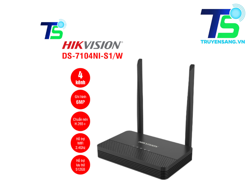 Đầu ghi hình NVS 4 kênh Hikvision DS-7104NI-S1/W 3 Đầu ghi hình NVS 4 kênh Hikvision DS-7104NI-S1/W