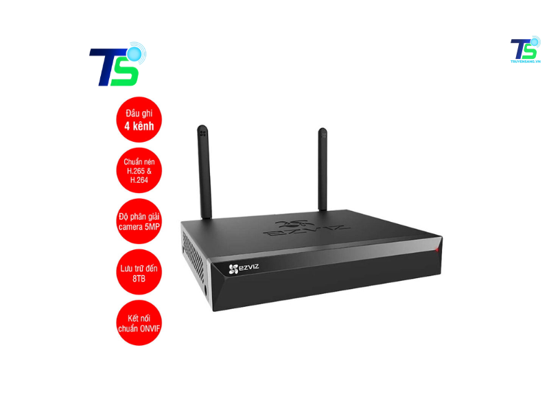 Đầu ghi không dây 4 kênh EZVIZ X5S 4W