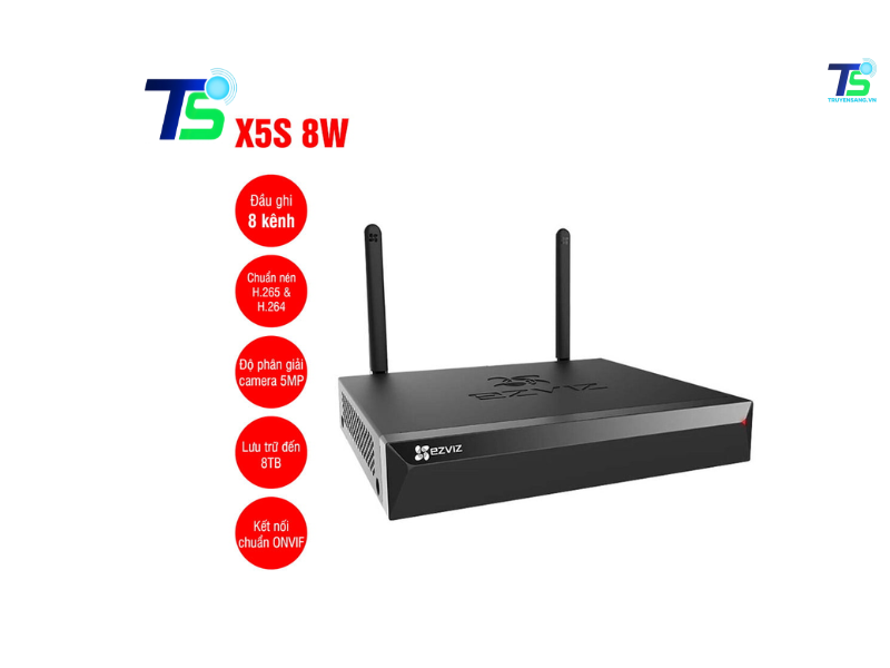 Đầu ghi không dây 8 kênh EZVIZ X5S 8W 3 Đầu ghi không dây 8 kênh EZVIZ X5S 8W