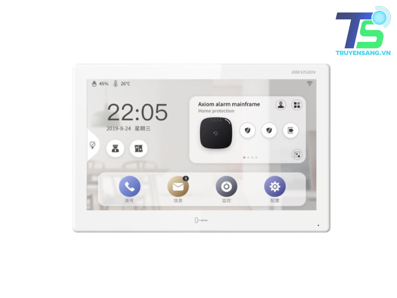 Màn hình căn hộ thông minh cao cấp 10.1 inch HIKVISION DS-KH9510-WTE1(B)