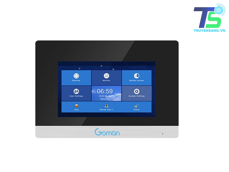 Màn hình chuông cửa thông minh IP GOMAN GM-MT7i344-W 1 Màn hình chuông cửa thông minh IP GOMAN GM-MT7i344-W