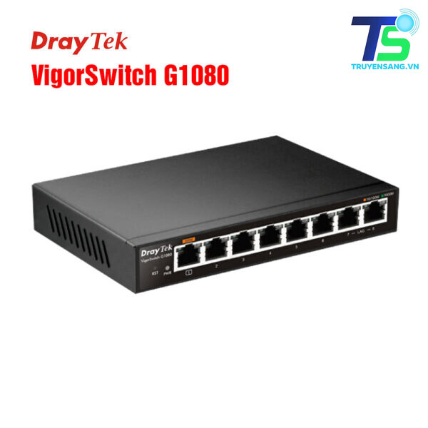 Smart switch 8 port Gigabit Draytek VigorSwitch G1080 3 Draytek VigorSwitch G1080