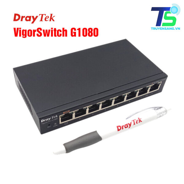 Smart switch 8 port Gigabit Draytek VigorSwitch G1080 6 Draytek VigorSwitch G1080 - 3