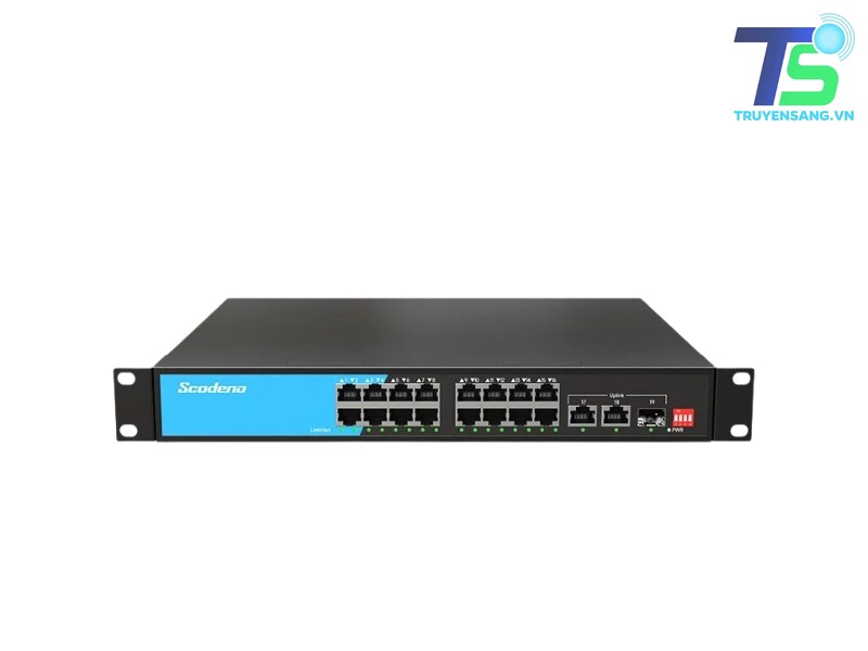 Switch mạng 19 cổng SCODENO S200-19GTP-SG2-MAC 1 Switch mạng 19 cổng SCODENO S200-19GTP-SG2-MAC