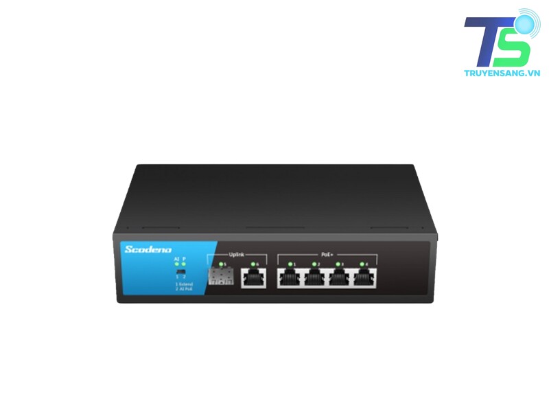 Switch mạng 6 cổng SCODENO S200-6GP-S-MAC 1 Switch mạng 6 cổng SCODENO S200-6GP-S-MAC