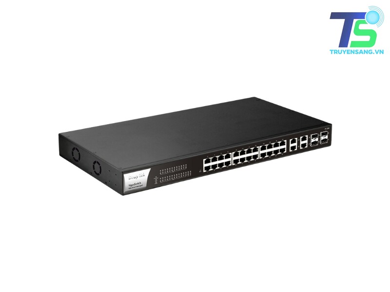 Switch PoE 24 cổng Draytek VigorSwitch P1282