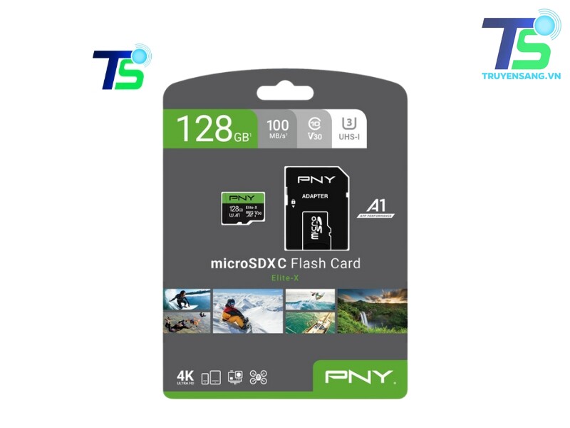 Thẻ nhớ 128Gb Elite-X U3 PNY P-SDU128U3WX-GE