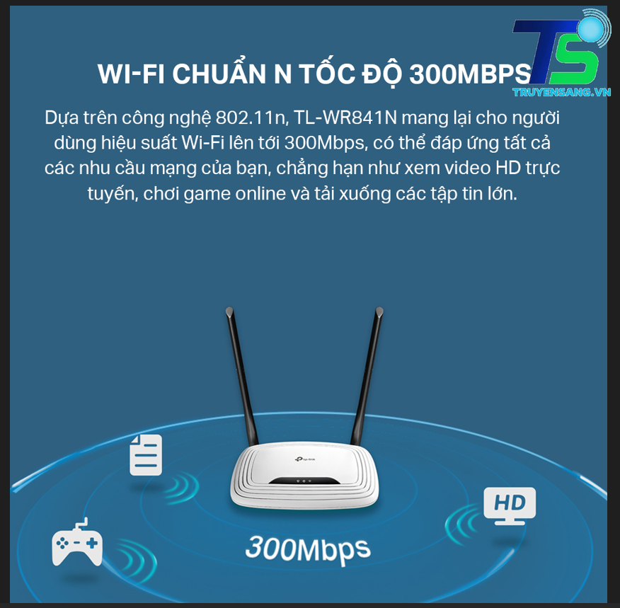 Bộ phát wifi TP-Link TL-WR841N 6 5 1