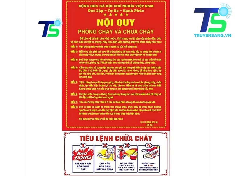 Bộ nội quy tiêu lệnh pccc 2 Bộ nội quy tiêu lệnh PCCC