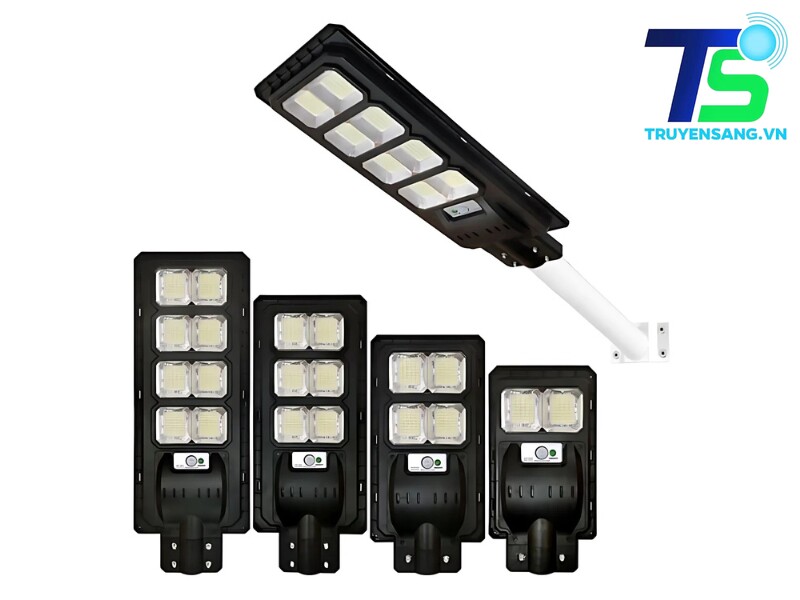 Đèn đường năng lượng mặt trời cảm ứng vi sóng