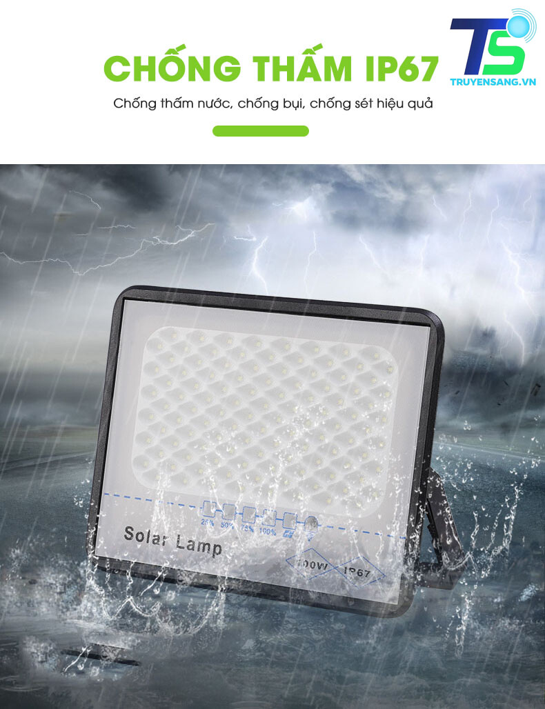 Đèn năng lượng mặt trời Solar Lamp 5 den nang luong mat troi 100w 33