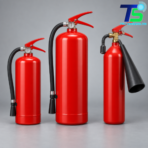 Ảnh minh họa các loại bình chữa cháy bột ABC và CO2 tại Đà Nẵng