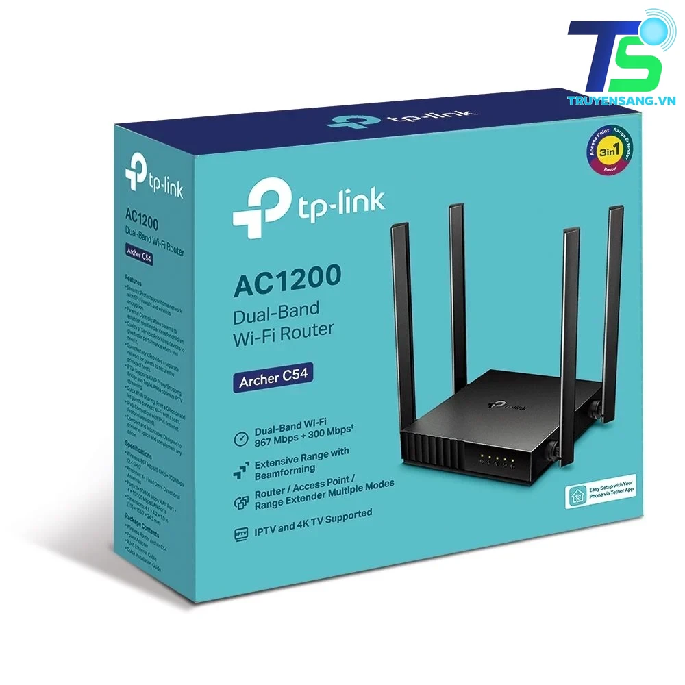 Router TP-Link Archer C54 Wi-Fi 5 AC1200 tại Đà Nẵng 1 Router TP-Link Archer C54 Wi-Fi 5 AC1200 tại Đà Nẵng
