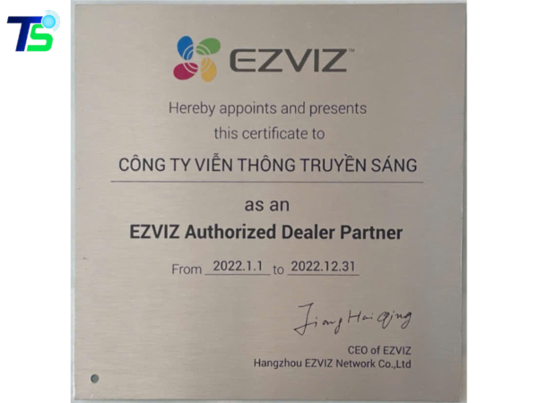 Giới thiệu 12 Hình ảnh giấy bổ nhiệm và chứng chỉ EZVIZ