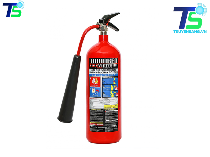Bình chữa cháy Tomoken 3kg dạng khí CO2 TMK-VJ-CO2/3Kg 2 Bình chữa cháy Tomoken 3kg dạng khí CO2 TMK-VJ-CO2/3Kg