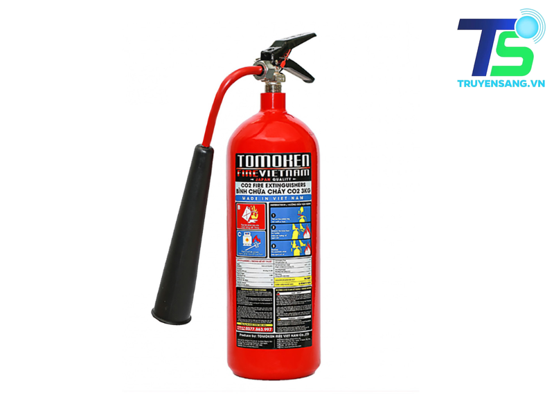 Bình chữa cháy Tomoken 3kg dạng khí CO2 TMK-VJ-CO2/3Kg 1 Bình chữa cháy Tomoken 3kg dạng khí CO2 TMK-VJ-CO2/3Kg
