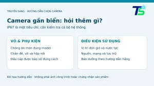 Các tiêu chí chọn camera gần biển ngoài chỉ số IP67