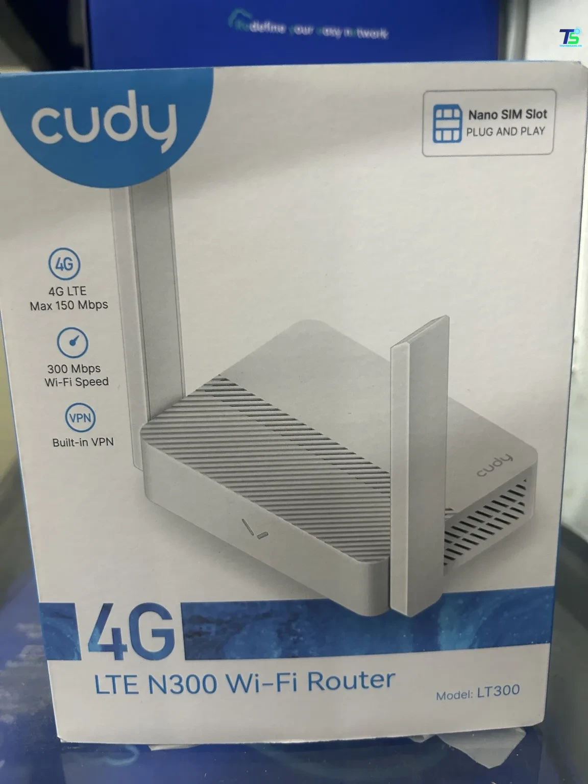 Bộ phát WiFi 4G Cudy LT300 tại Đà Nẵng 1 Hộp bộ phát WiFi 4G Cudy LT300 thực tế tại Truyền Sáng Đà Nẵng