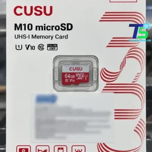 Thẻ nhớ CUSU M10 microSD 64GB, ảnh bao bì đã làm mờ tem nhà phân phối