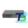 Mặt trước switch ONV-H1016PLS với 16 cổng PoE và 2 cổng uplink Gigabit