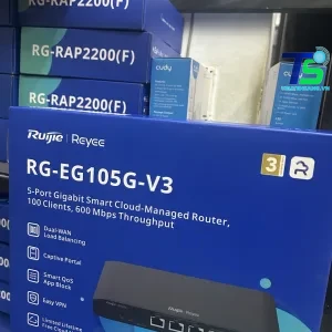 Hộp router Ruijie Reyee RG-EG105G-V3 thực tế tại Truyền Sáng